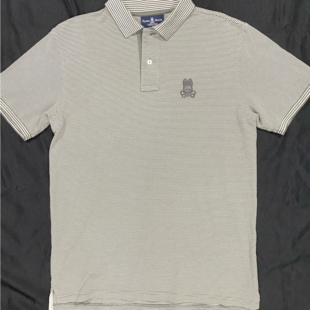 Psycho Bunny Gray Polo Shirt Classic Design